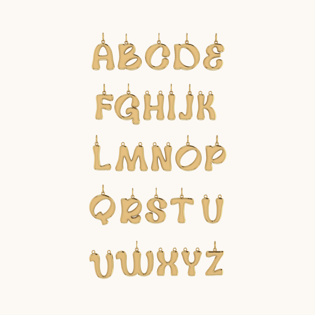 Coco Initial Necklace with chain ( A to Z Available)