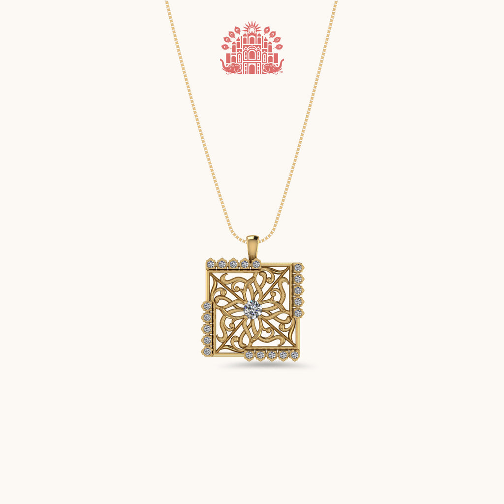 Jharokha Necklace with Chain