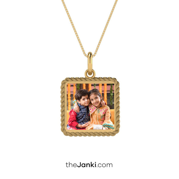 Personalise Happy Photo Necklace