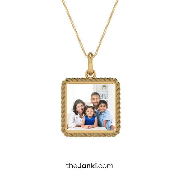 Personalise Happy Photo Necklace