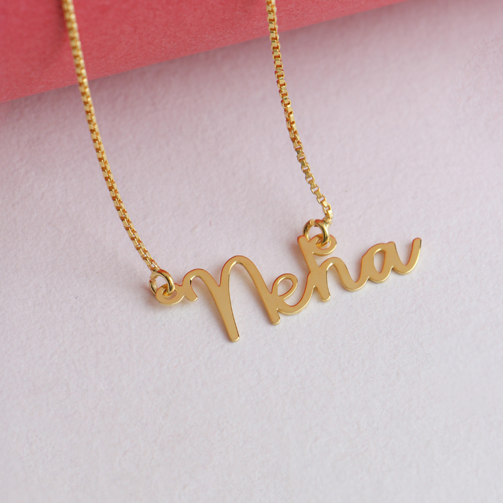 premium high quality 925 silver  Name  necklace 