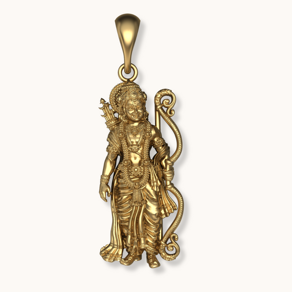 Shri Raghav Ram Pendant in Ashthadhatu