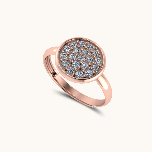 Janki Moon Cluster Ring (Adjustable Size)