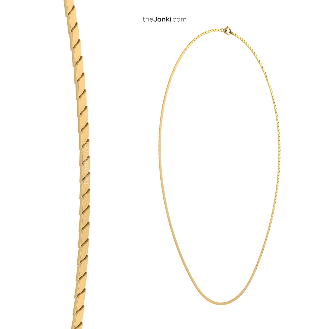 Pure 925 Silver Waterproof gold plated chains for daily use