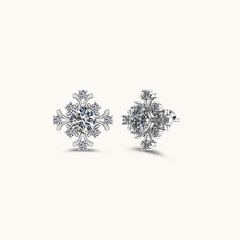 Crown Solitaire Earrings