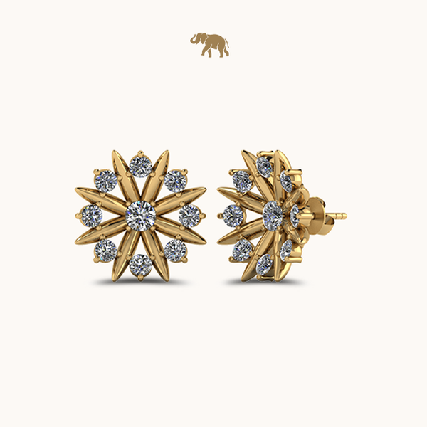 Grand Sunflower Earrings