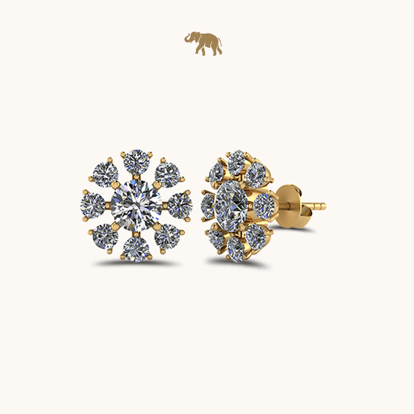 Lucky Solitaire Earrings