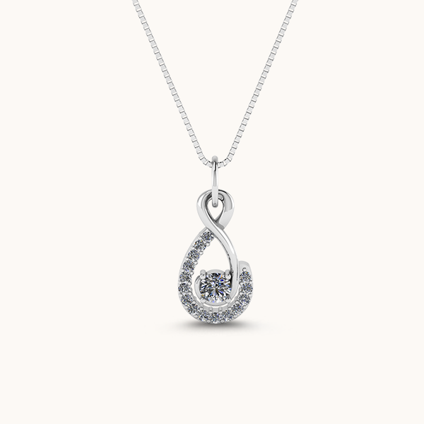 Infinity Diamond Zirconia Necklace