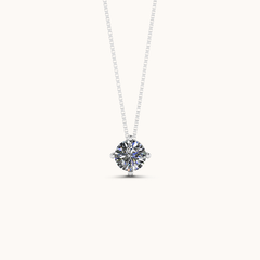 Round Solitaire Necklace