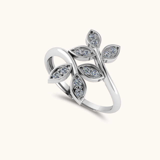 Janki Leaf Ring (Adjustable Size)
