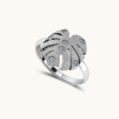 Janki Big Leaf Ring (Adjustable Size)