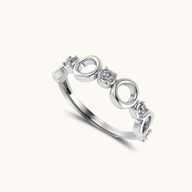 Janki Eternity Circle Ring (Adjustable Size)