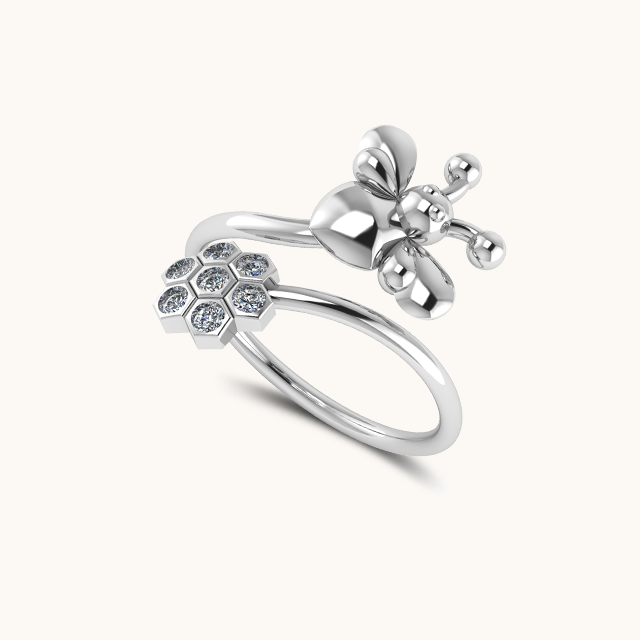 Janki Honey Bee Ring (Adjustable Size)