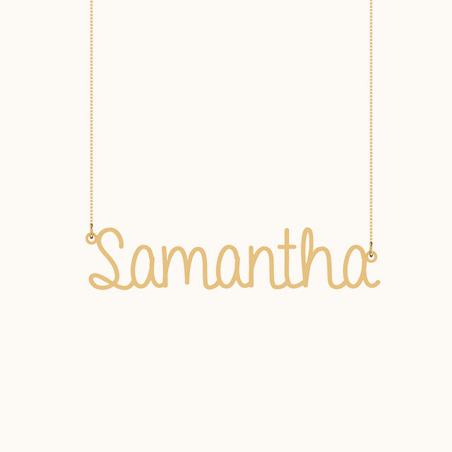 personalized Name Necklace high quality 925 silver 