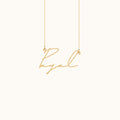 pure 925 silver premium look name necklace