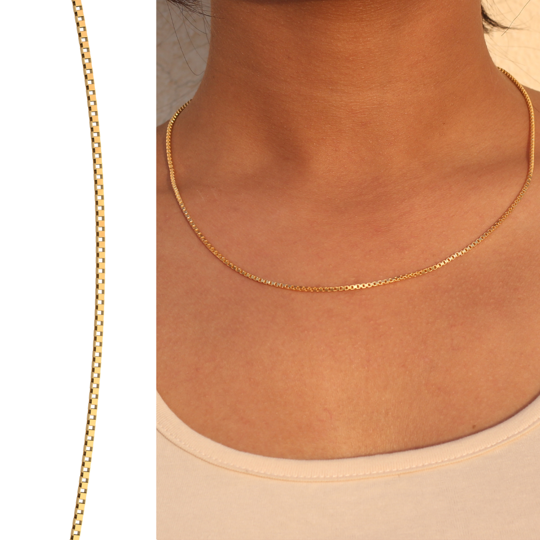 Pure 925 Silver Waterproof gold plated chains for everyday use