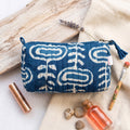 Janki Indigo Makeup Pouch