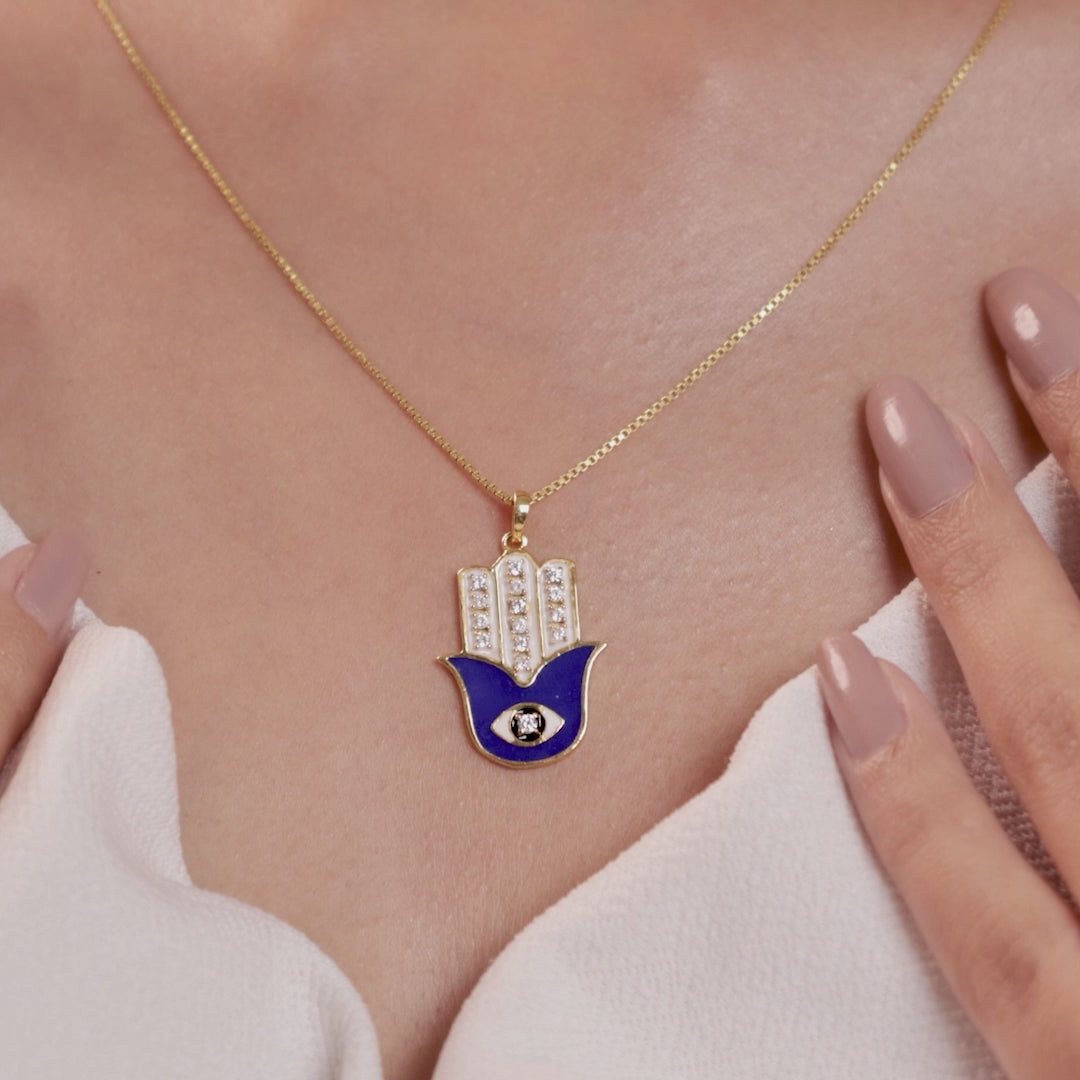 The Watcher Evil Eye Necklace with chain