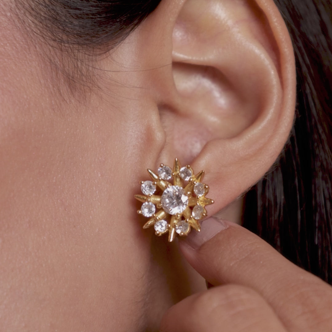 Grand Sunflower Earrings