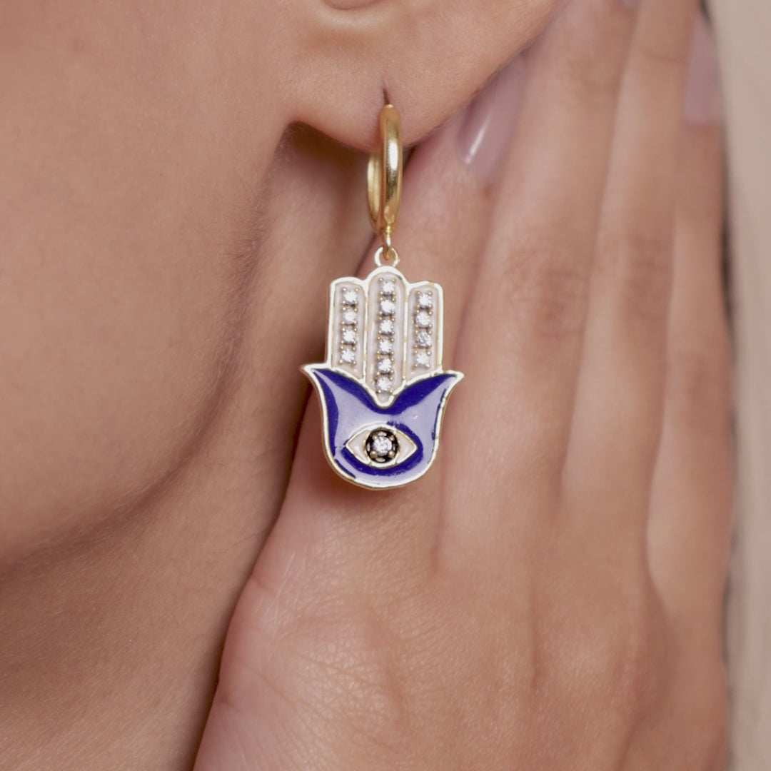 The Watcher Evil Eye Earrings