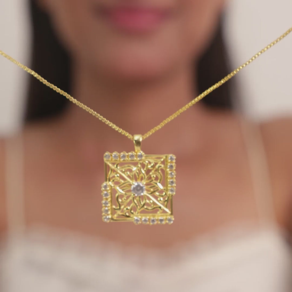 Jharokha Necklace with Chain