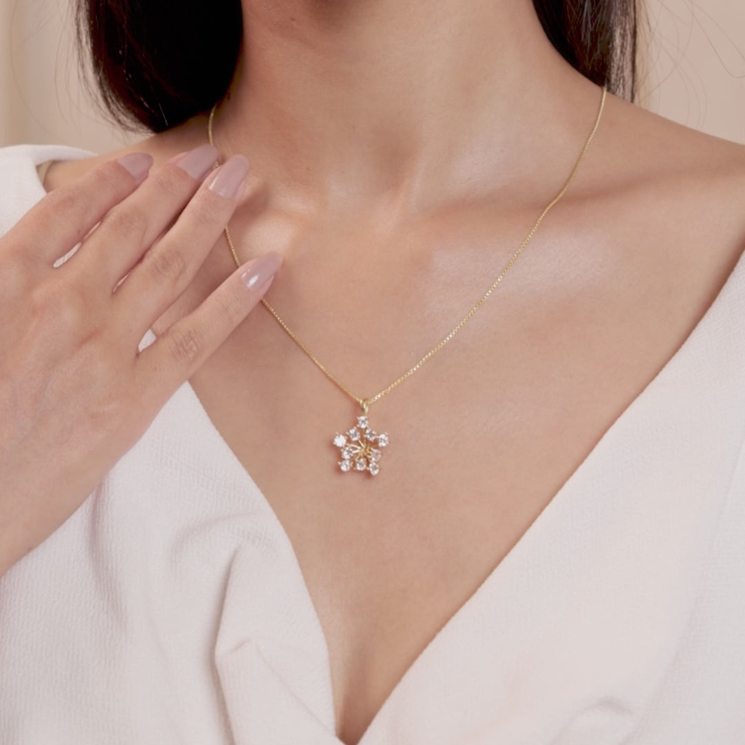 Ivory Glint Necklace with chain