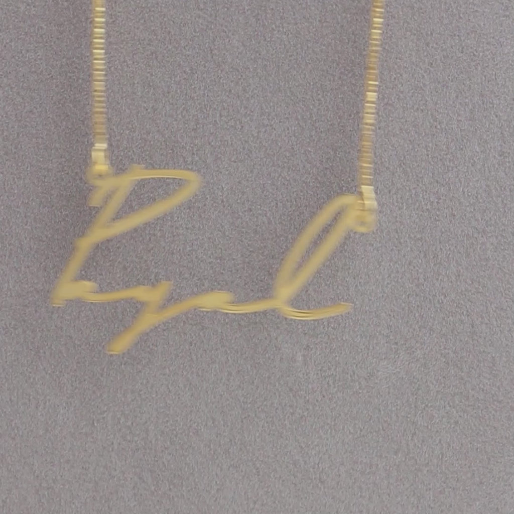 Sparkling Signatures Name Necklace