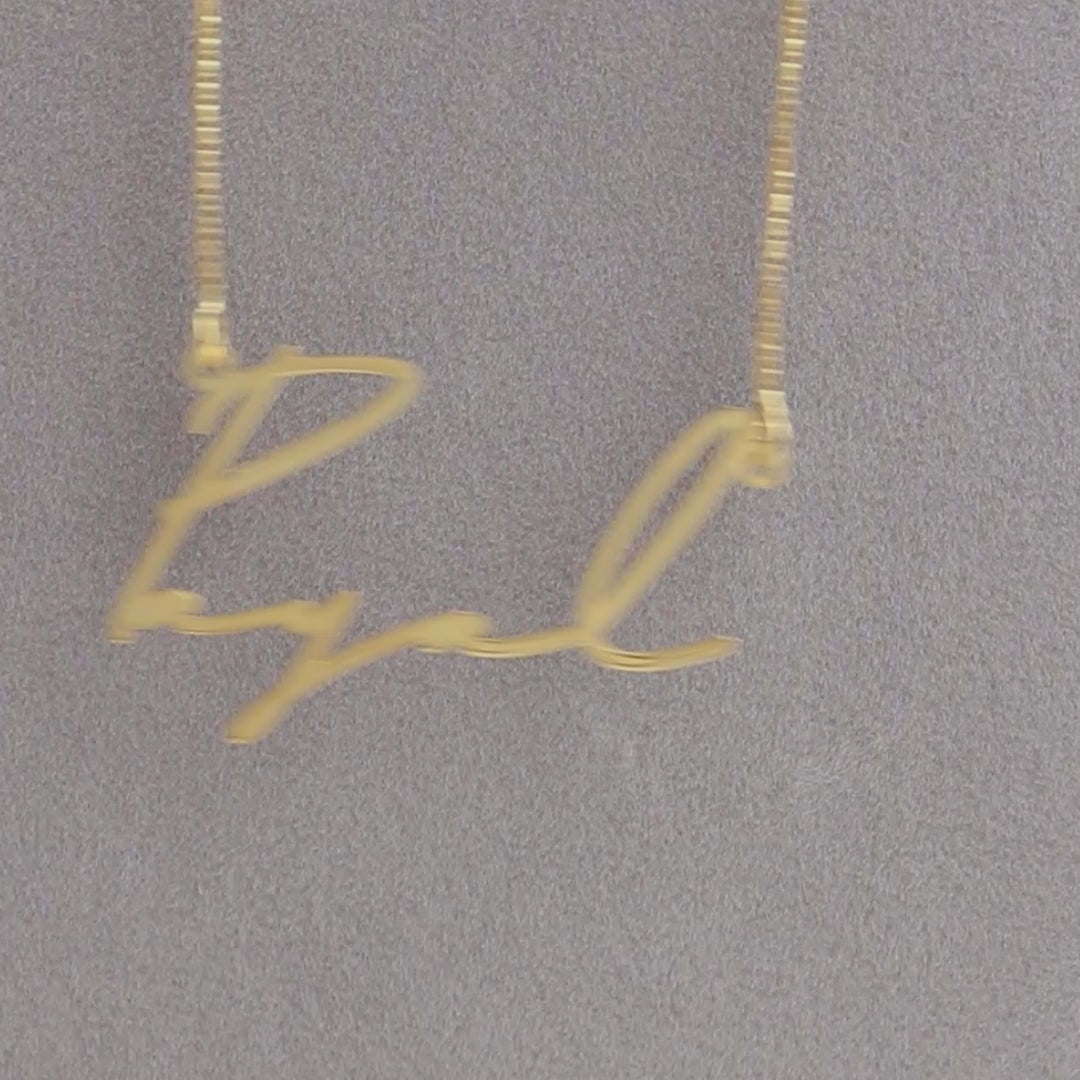 Sparkling Signatures Name Necklace