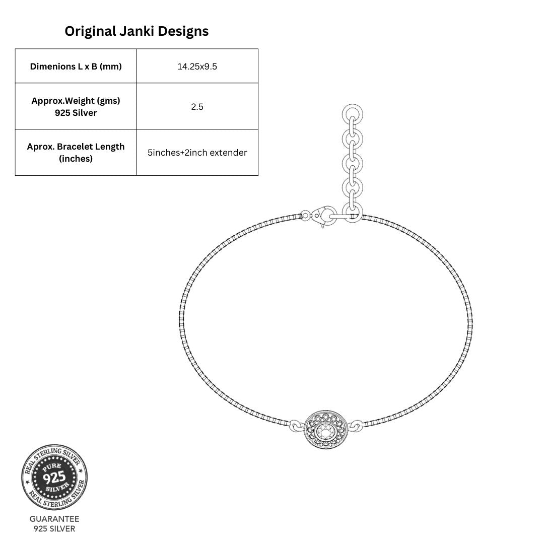Halo Diamond Zirconia Bracelet