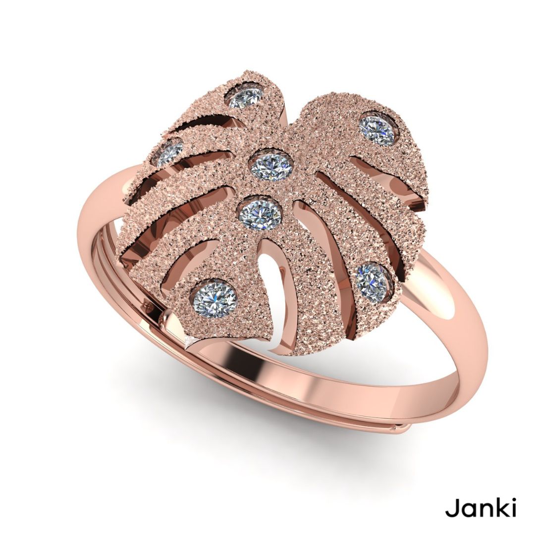 14k Rose Gold Wide Filigree Ring | Baltinester Jewelry & Judaica